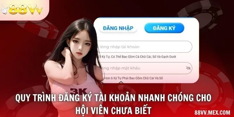 Quy trình đăng ký tài khoản nhanh chóng cho hội viên chưa biết
